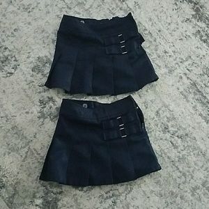 Navy Blue uniform skorts  2T